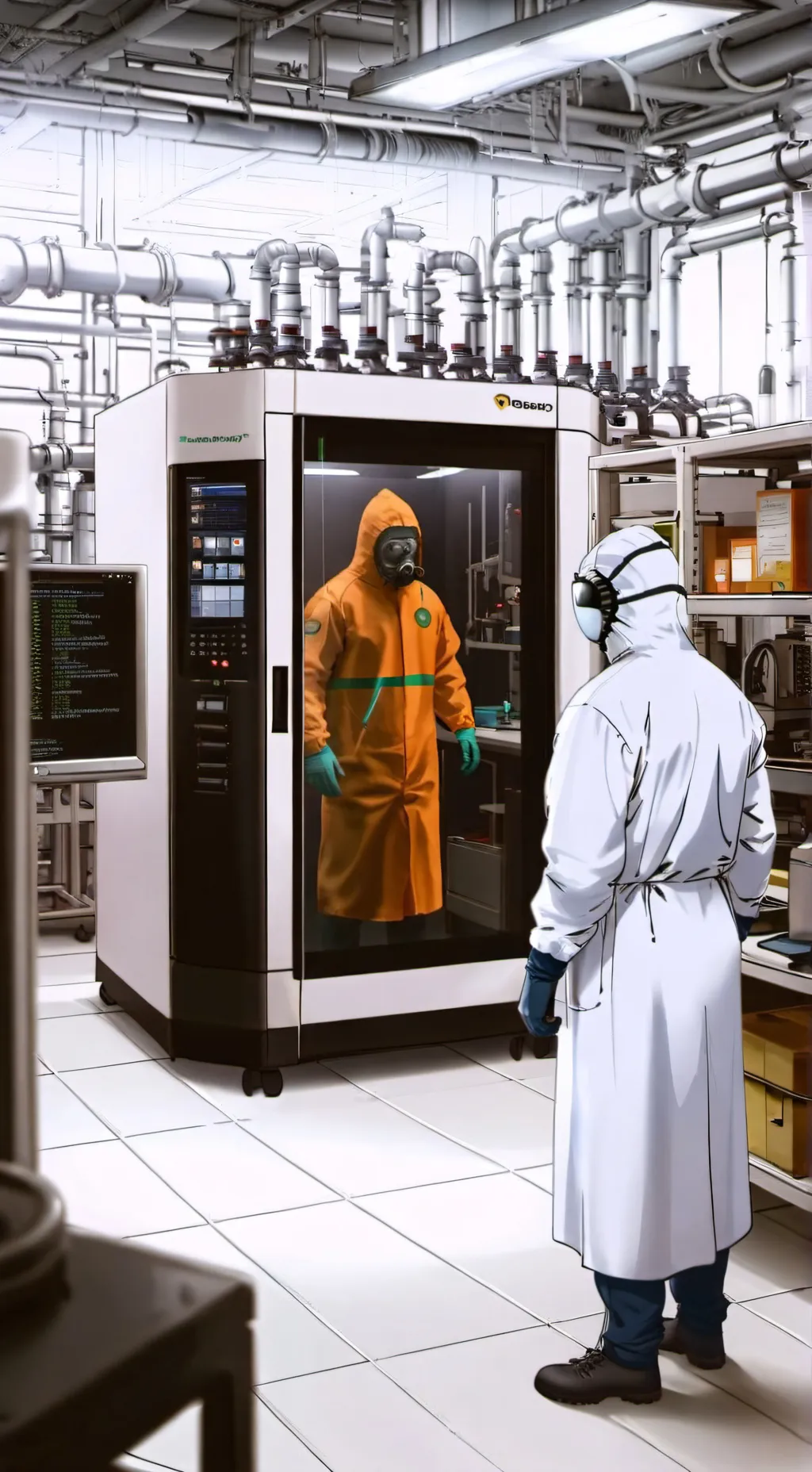 ai character: Lab lockdown! background