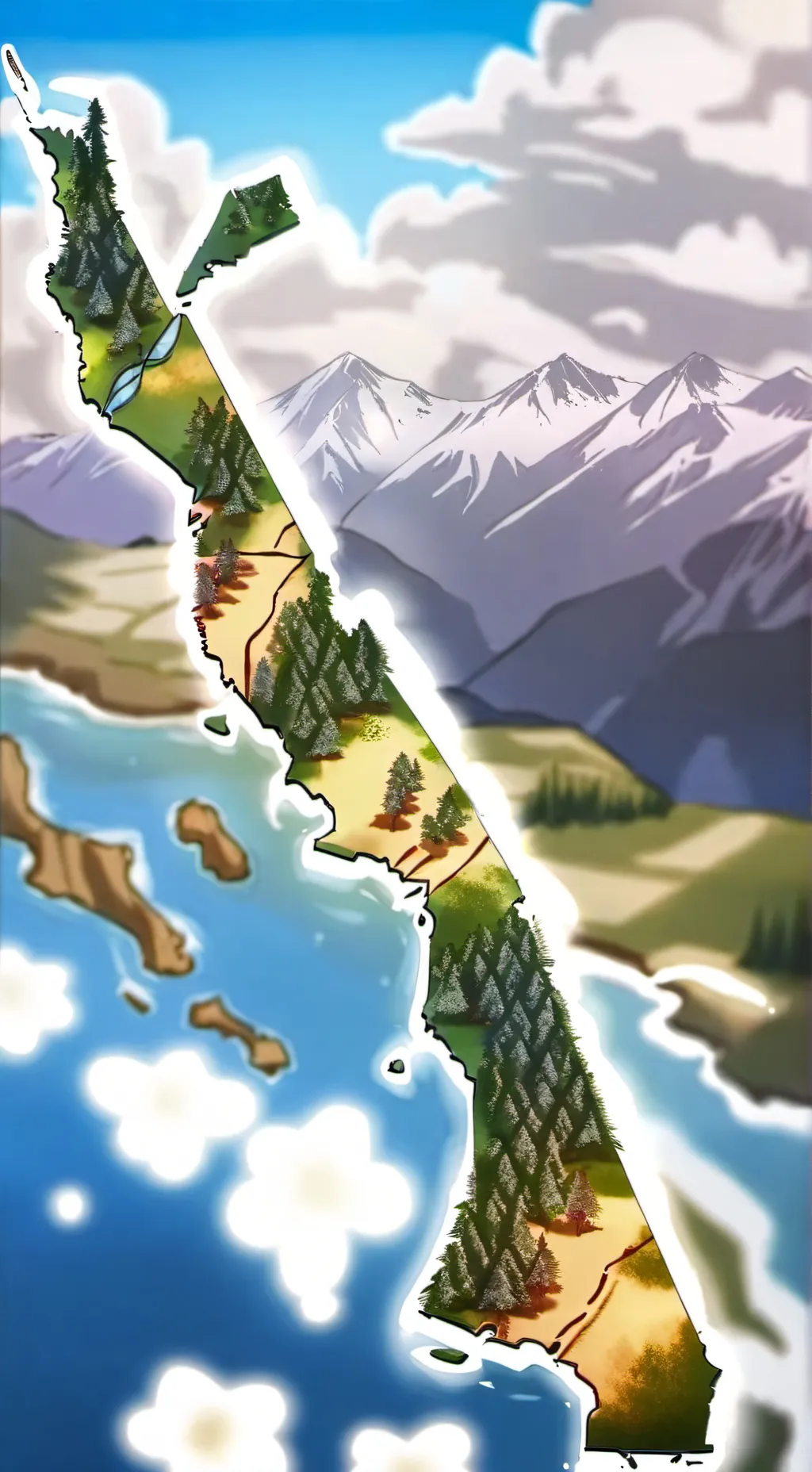 ai character: CALIFORNIA STATE  background