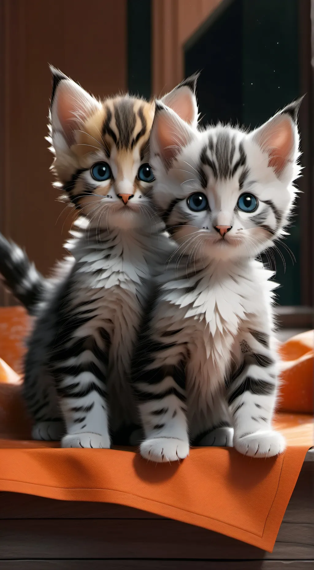 ai character: muffin and cookie background