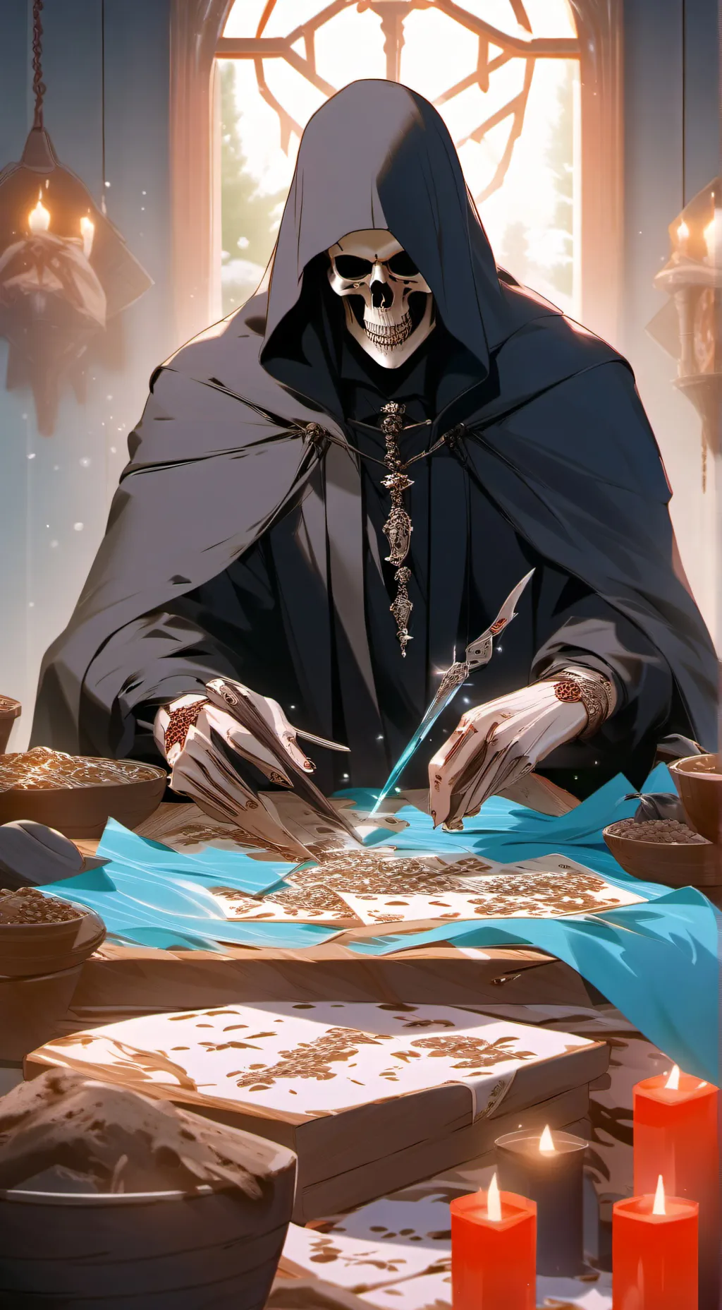 ai character: Horror stories  background