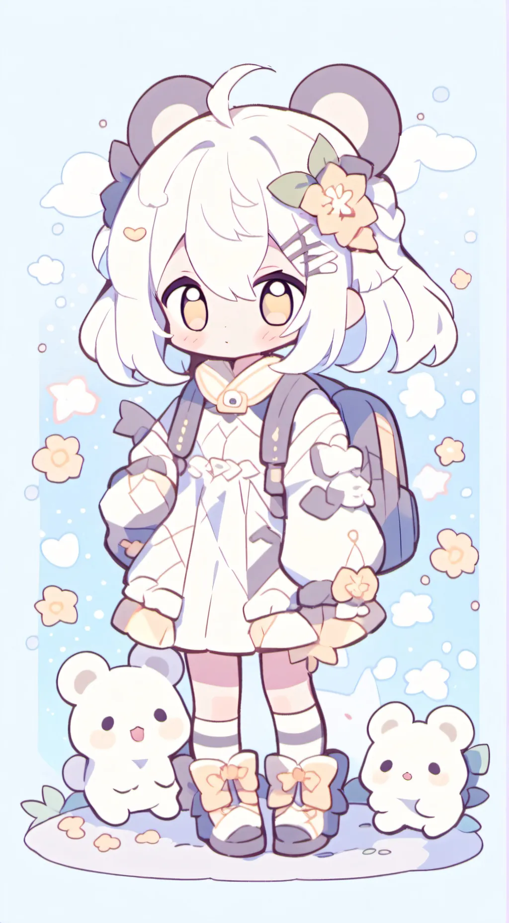 ai character: take care baby background