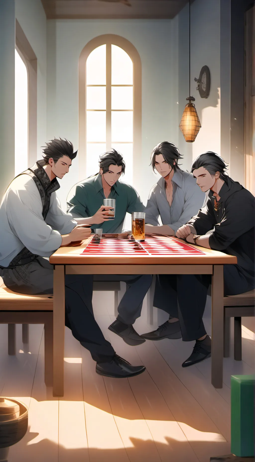 ai character: gay roommates  background