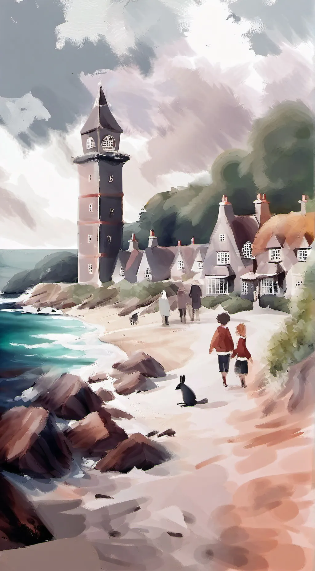 ai character: Portland Island background