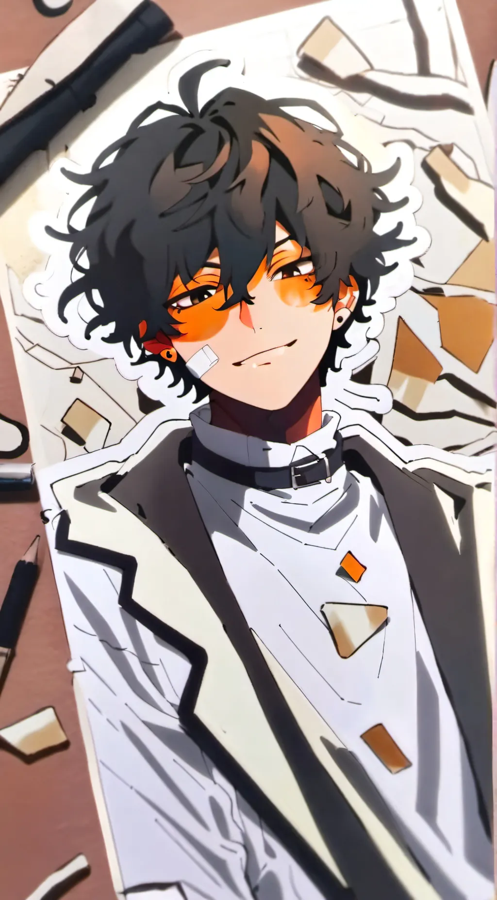 ai character: Hh u start again  background