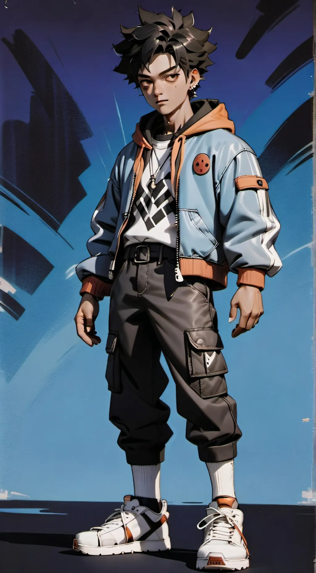 ai character: Sasuke background