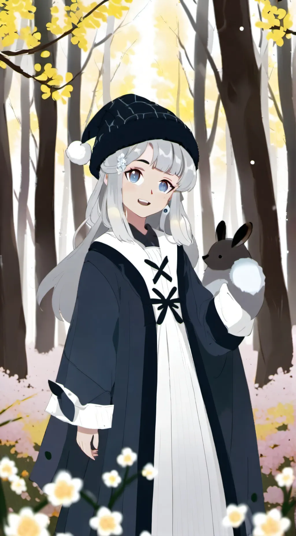 ai character: Winter  background