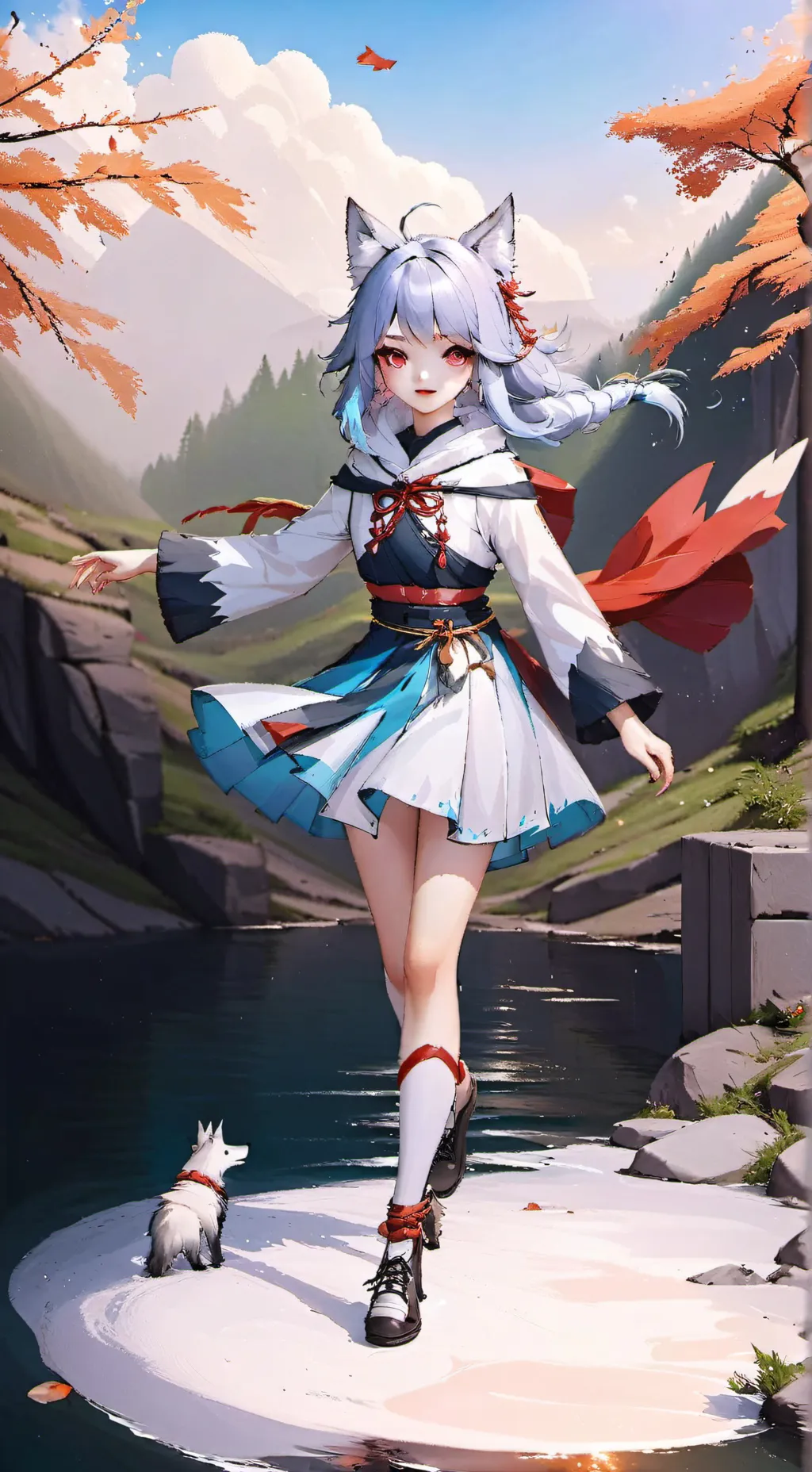 ai character: Luna background