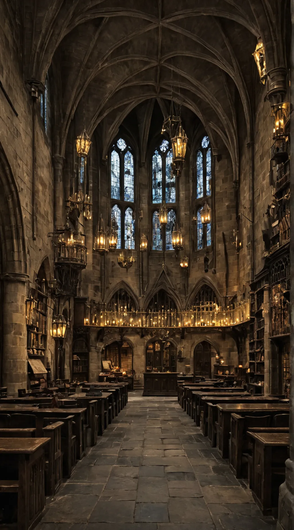 ai character: Hogwarts heist background