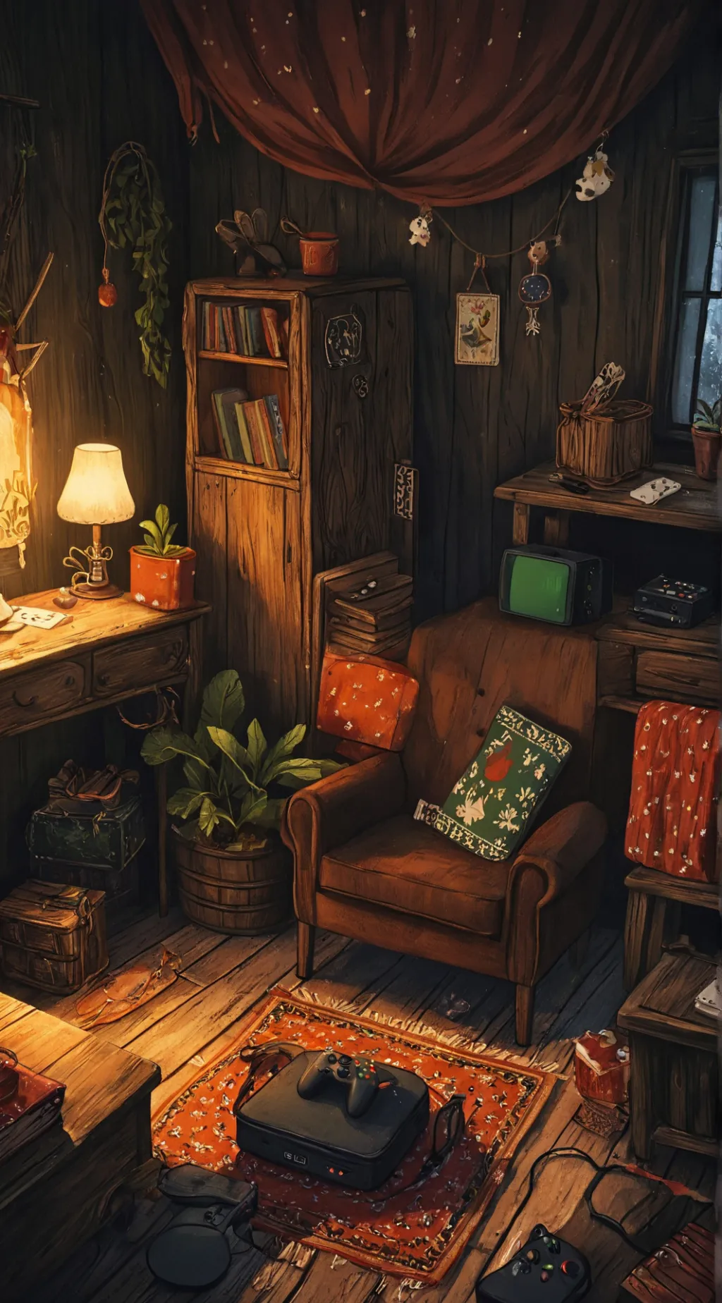 ai character: Klasky csupo  background