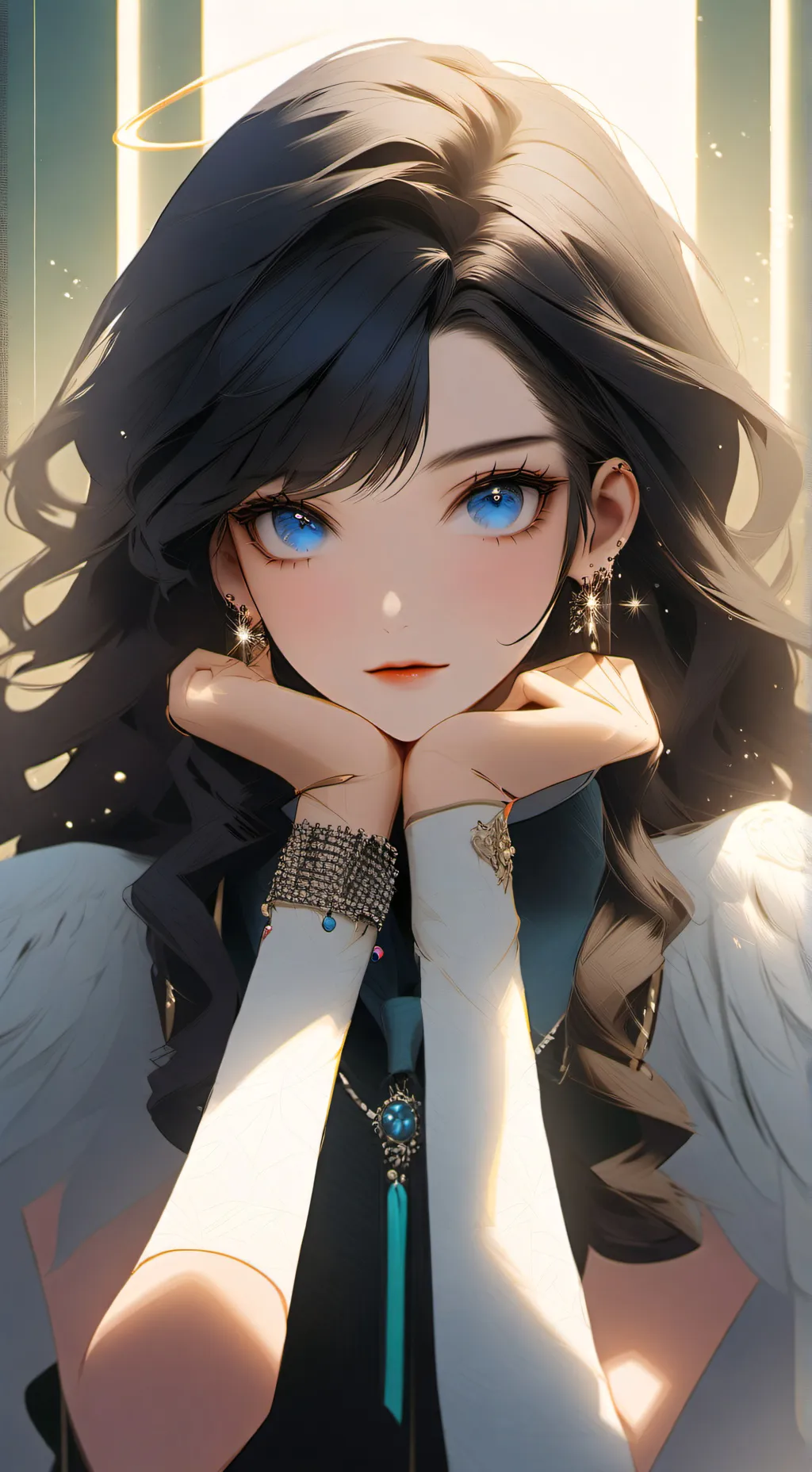 ai character: Luna background