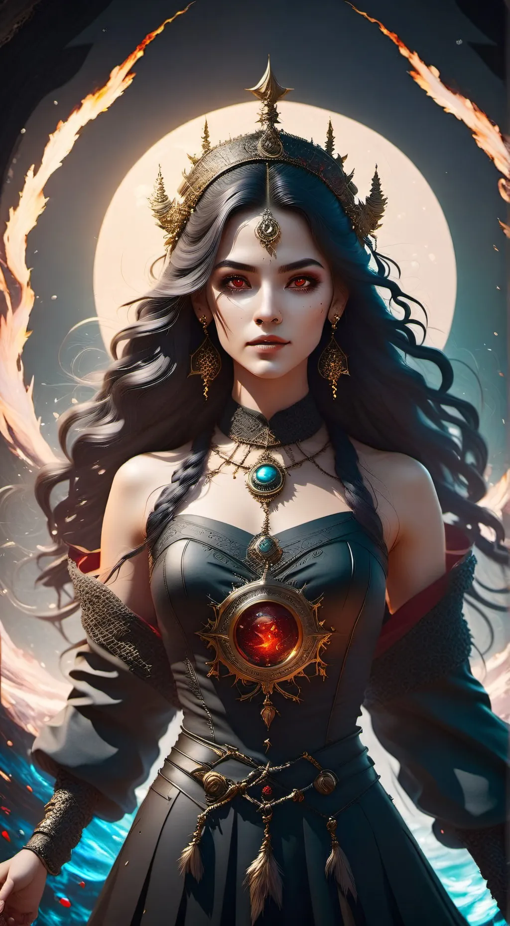 ai character: Olympus high  background