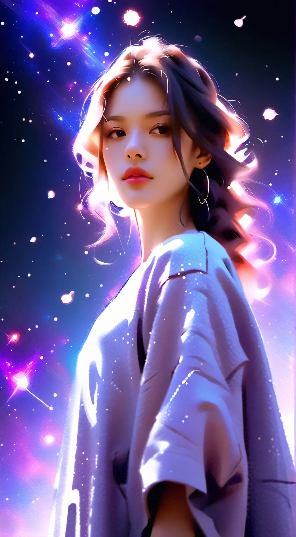 ai character: Bleu background