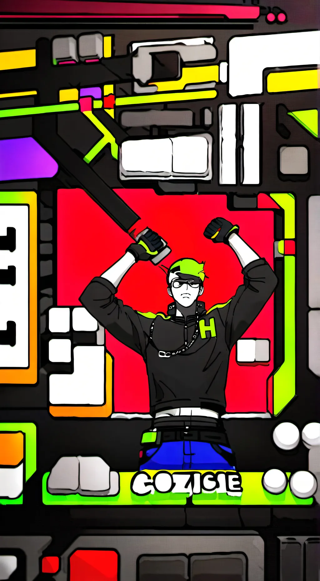 ai character: the girl  background