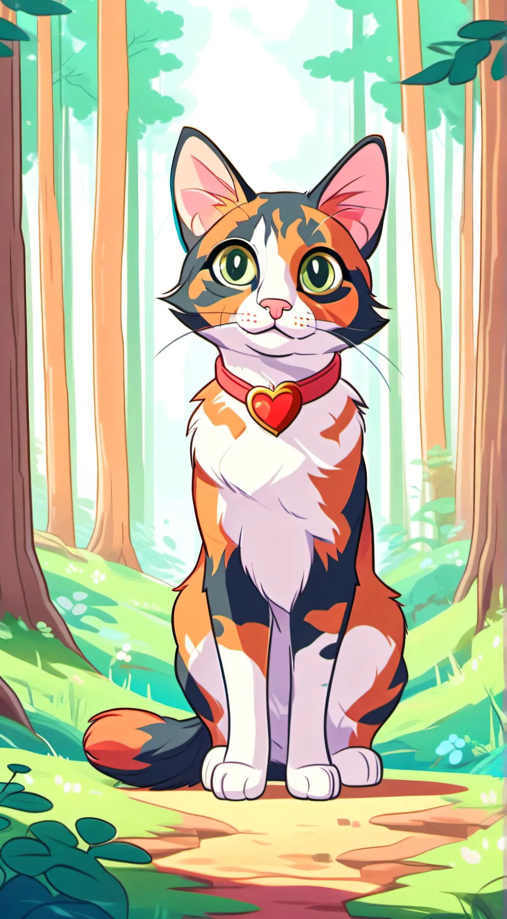 ai character: calicoheart background