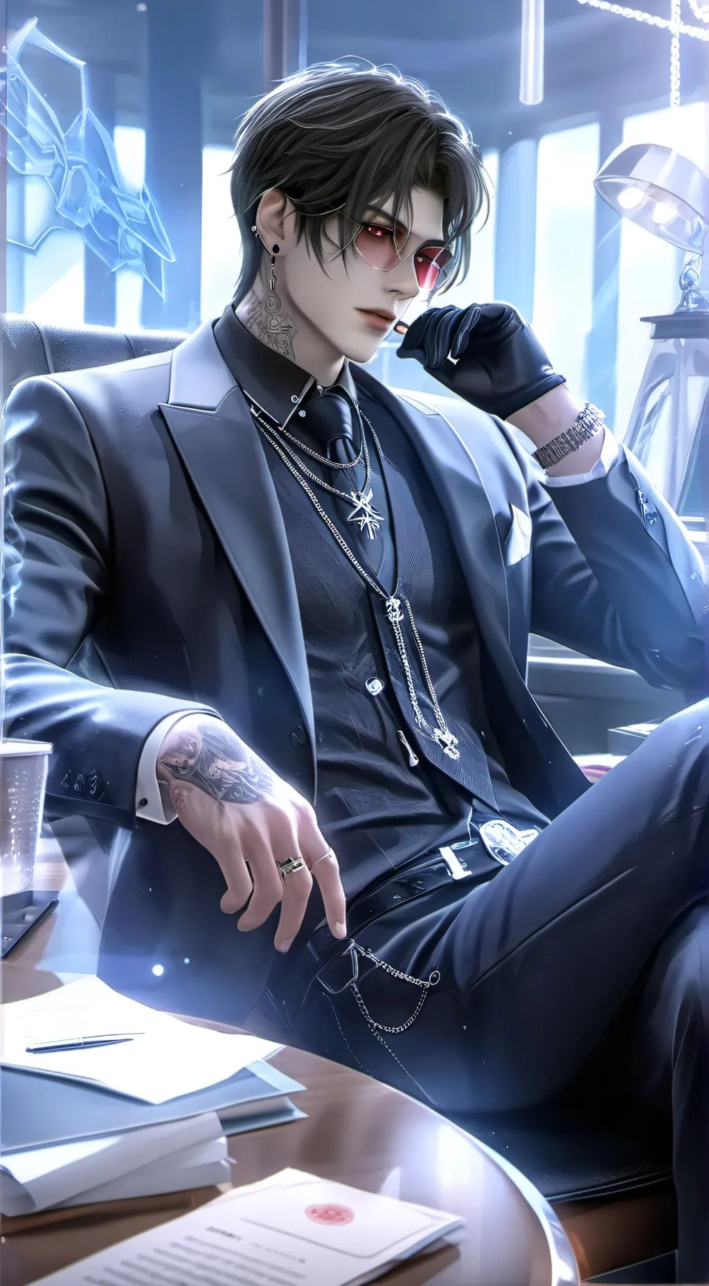 ai character: ~Asher~ background