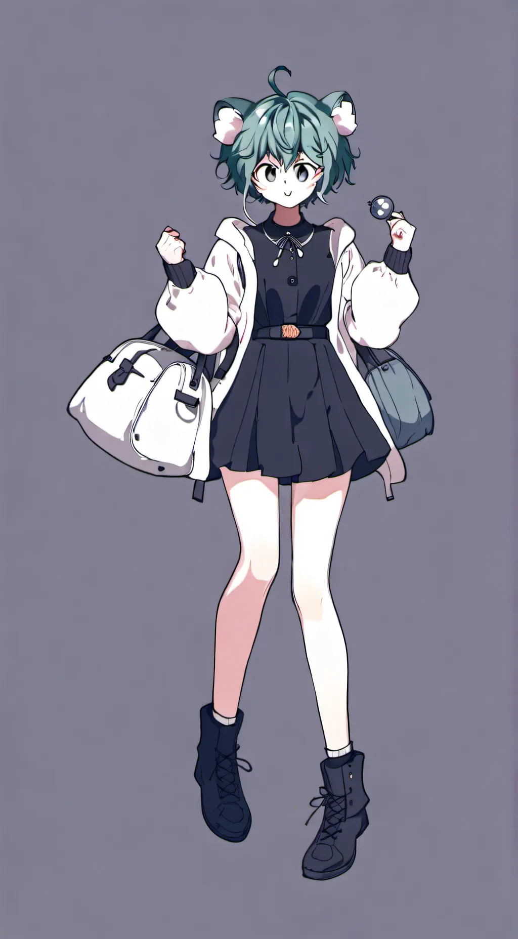 ai character: deku as a girl background