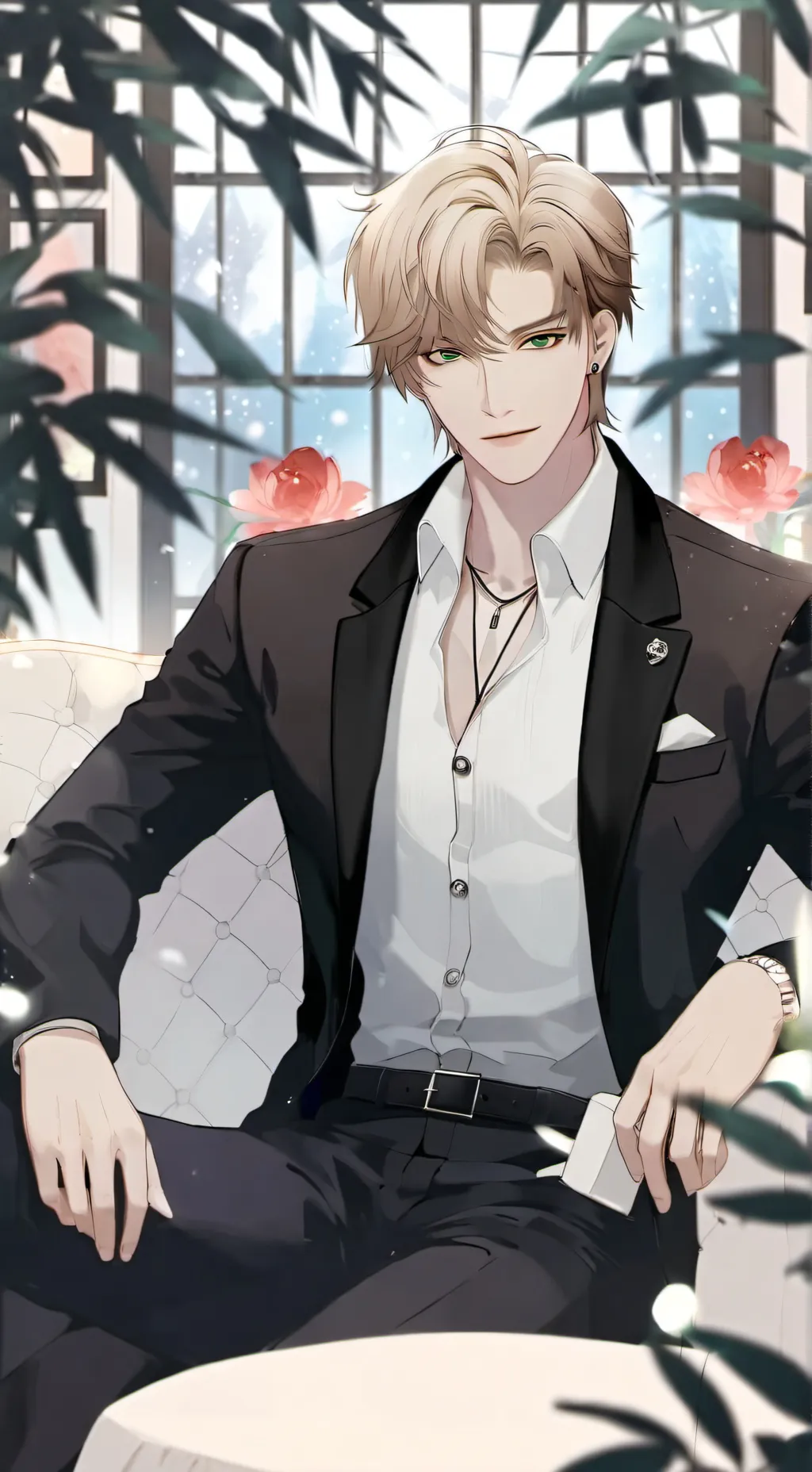 ai character: Evanston  background