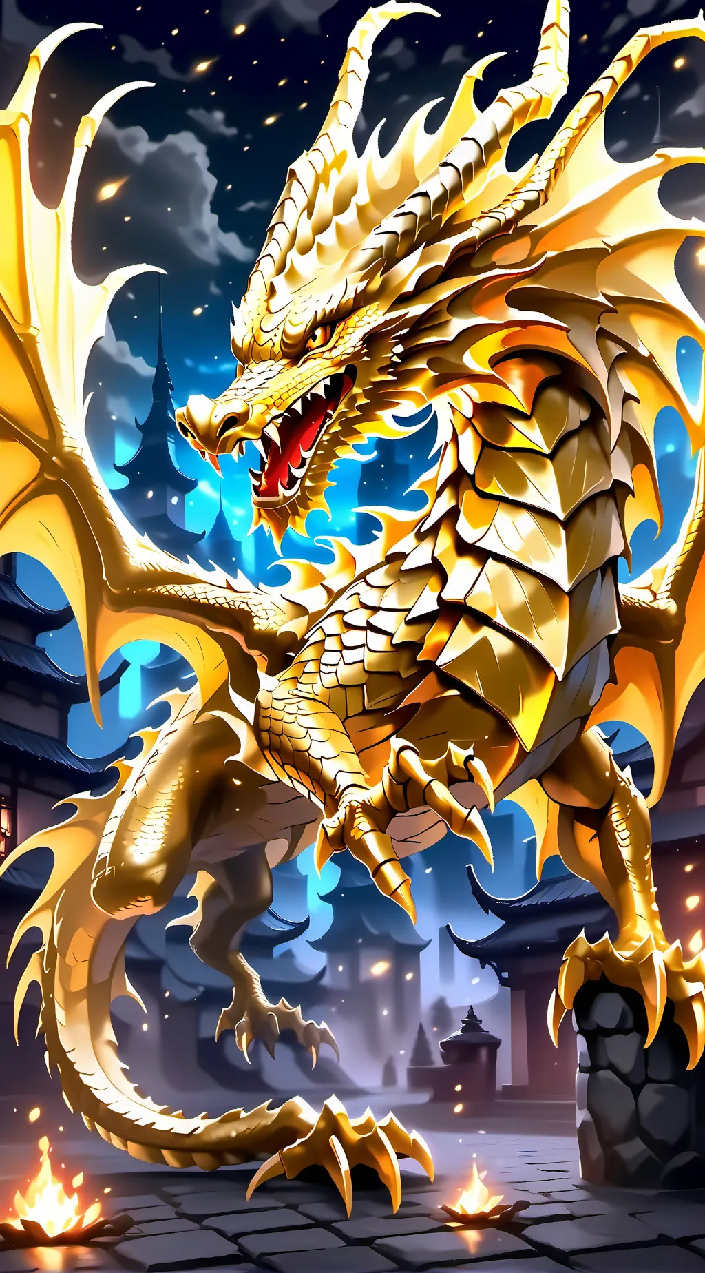 ai character: Goldflesh (Oc) background