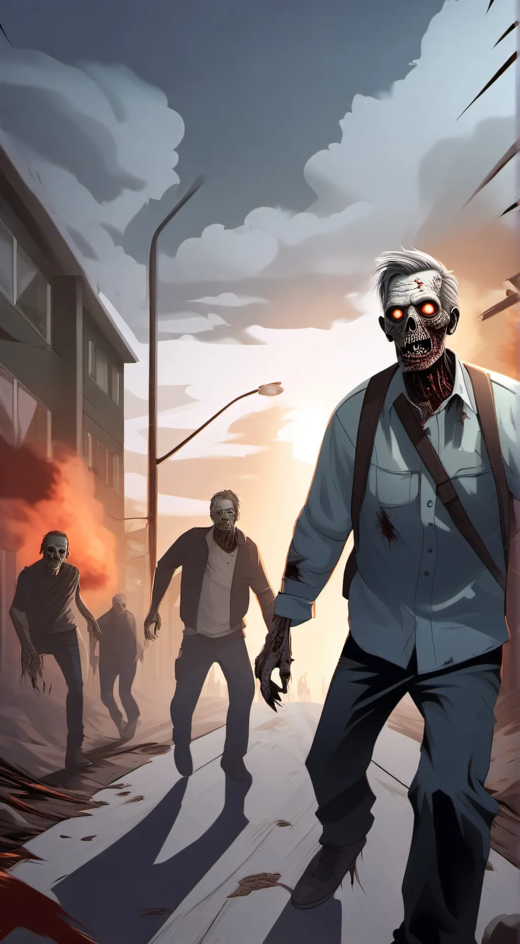 ai character: Zombie apocalypse background