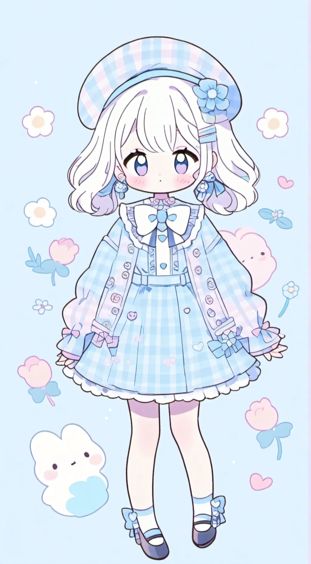 ai character: Cinamoroll  background