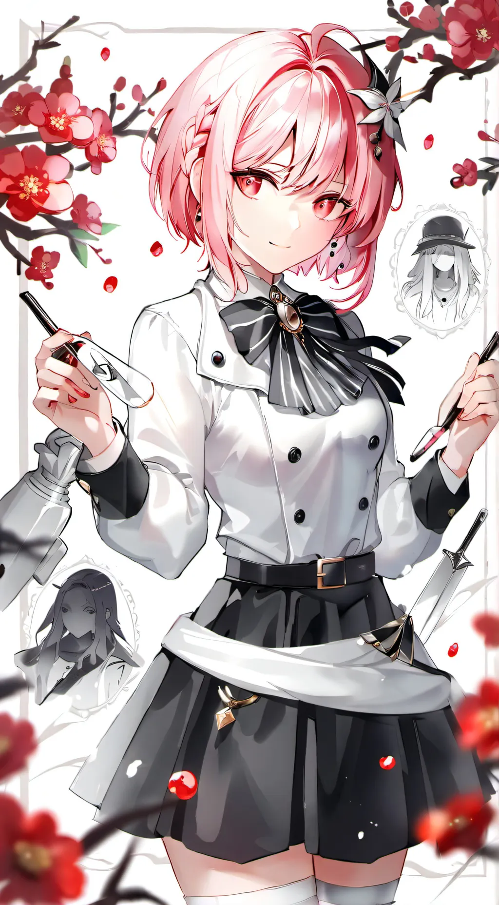 ai character: Minaexposedekusqua background