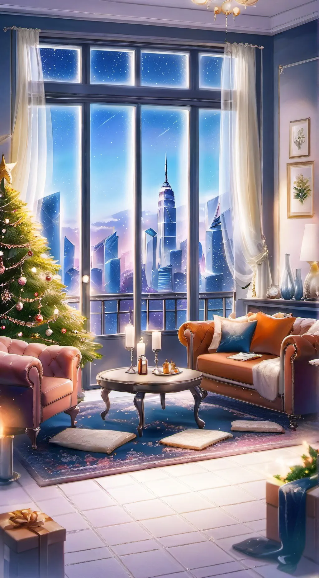 ai character: MHA NEW YEAR  background