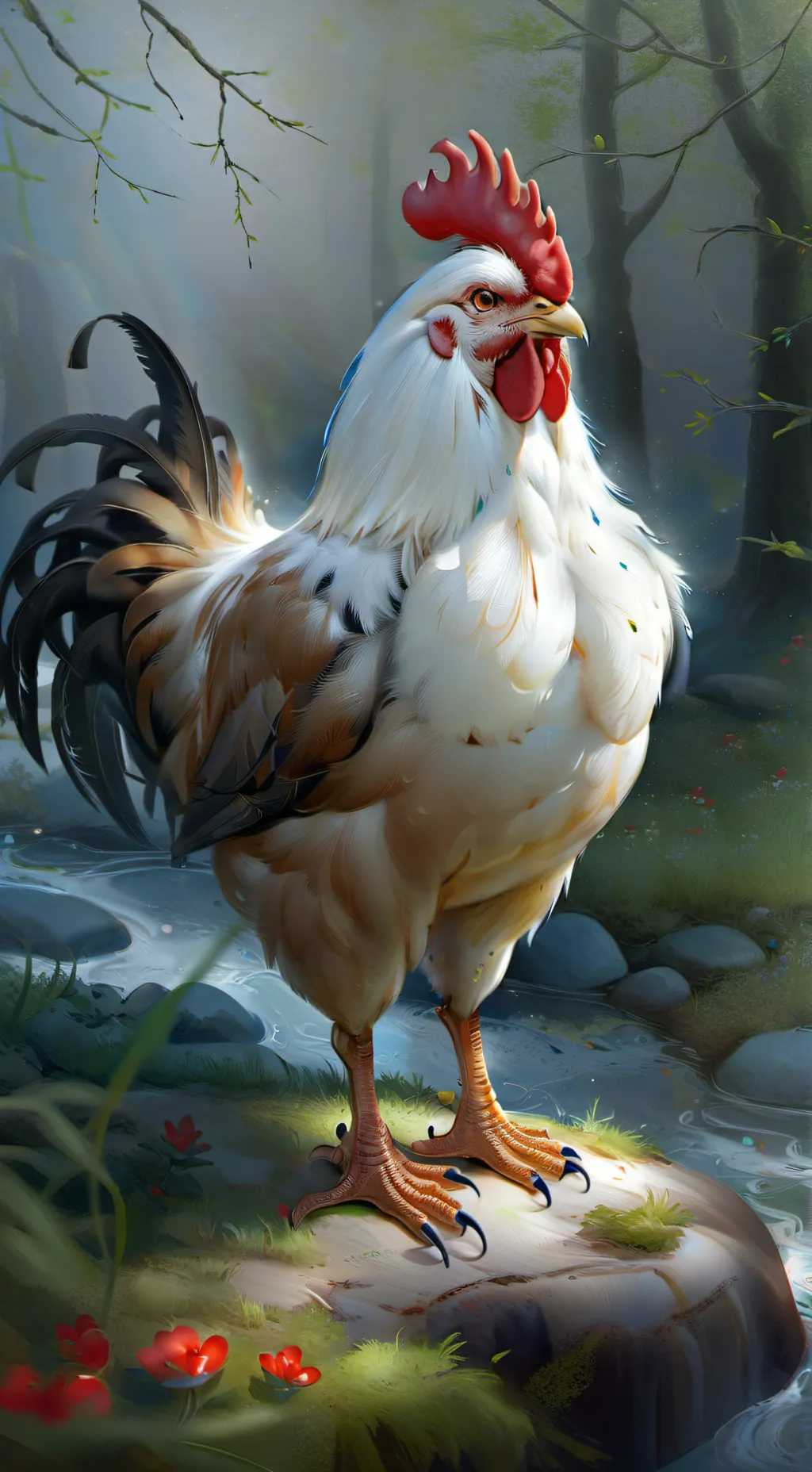 ai character: chicken gun(CG) background
