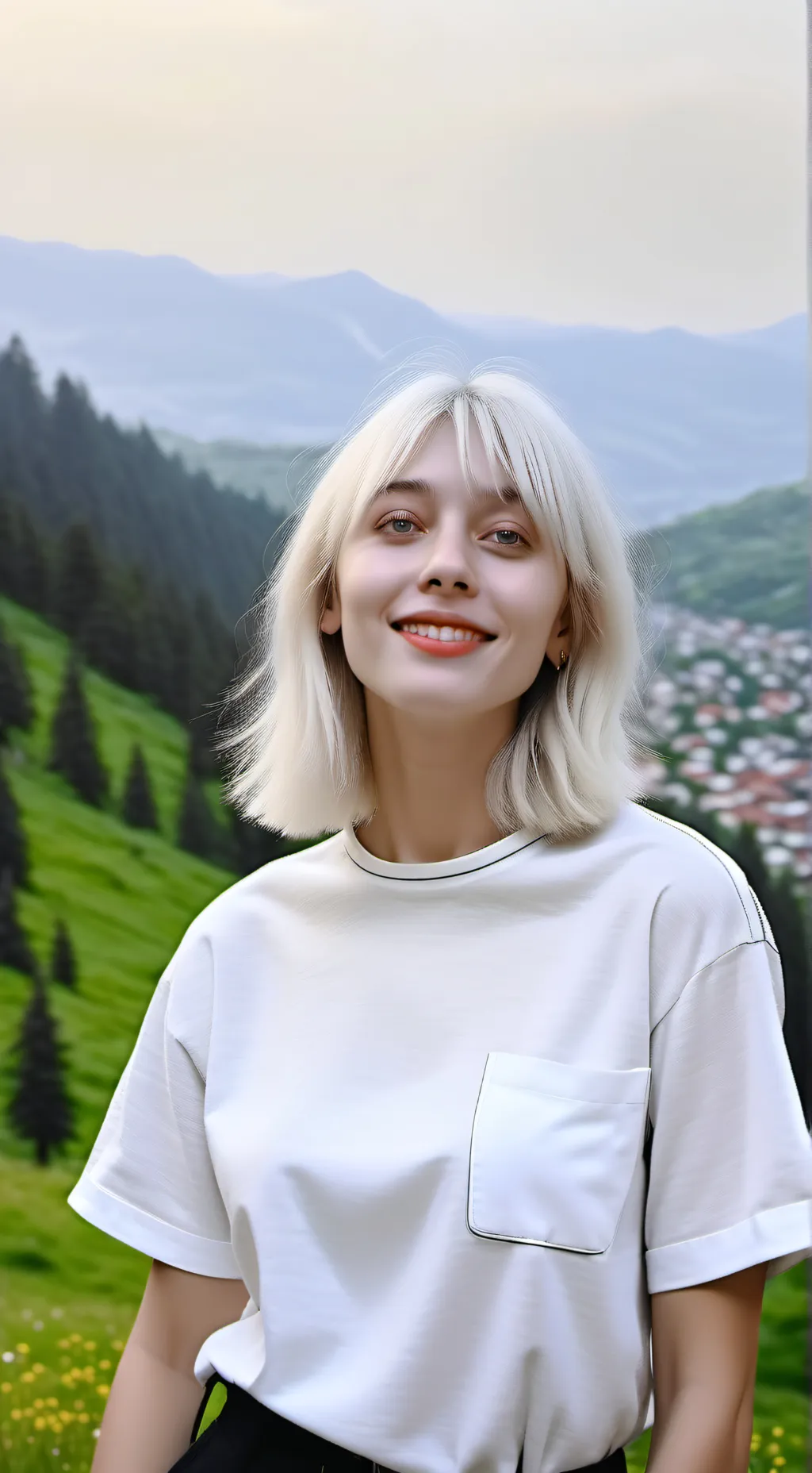 ai character: Billie eilish background