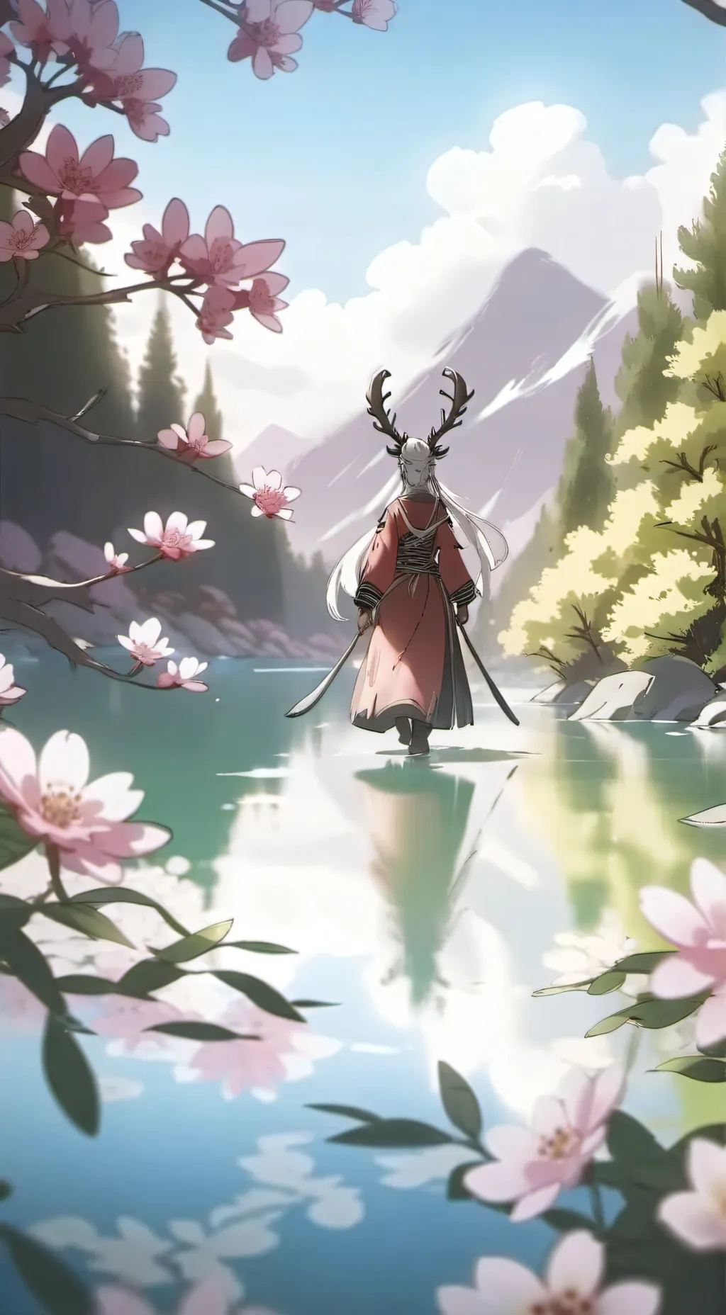 ai character: abbie😀 background