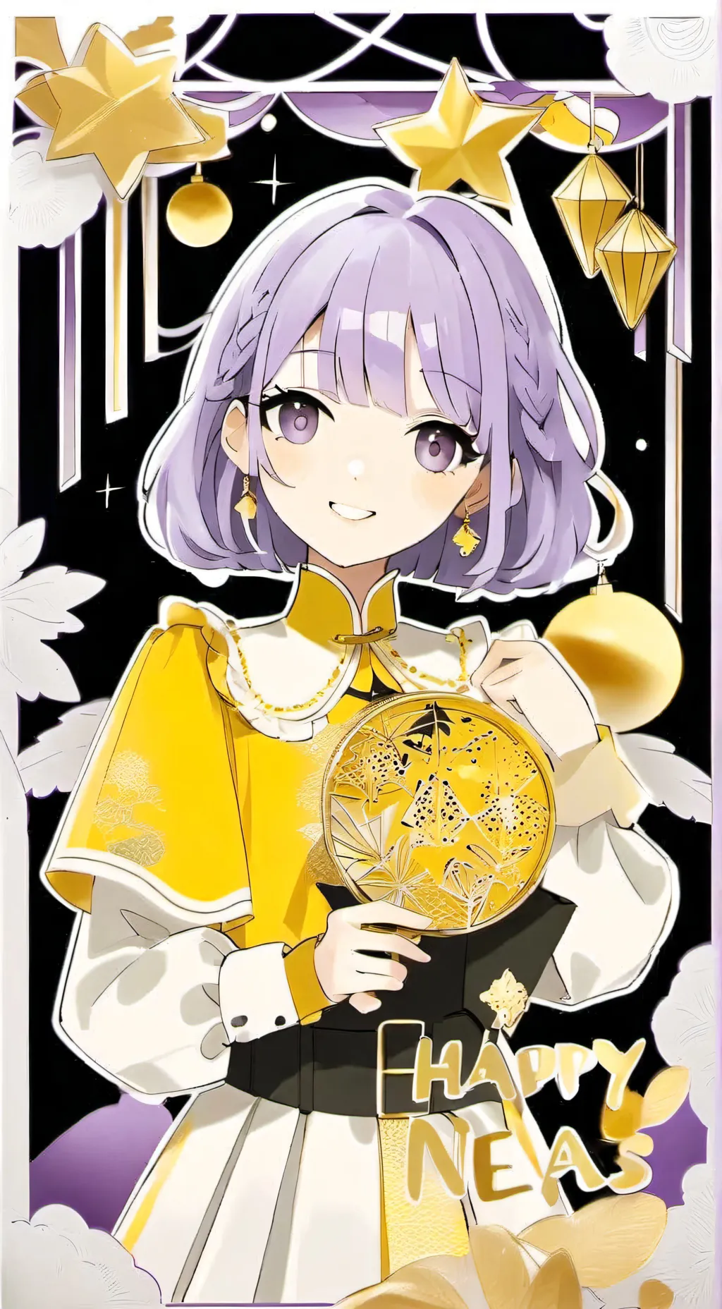 ai character: sams new years background