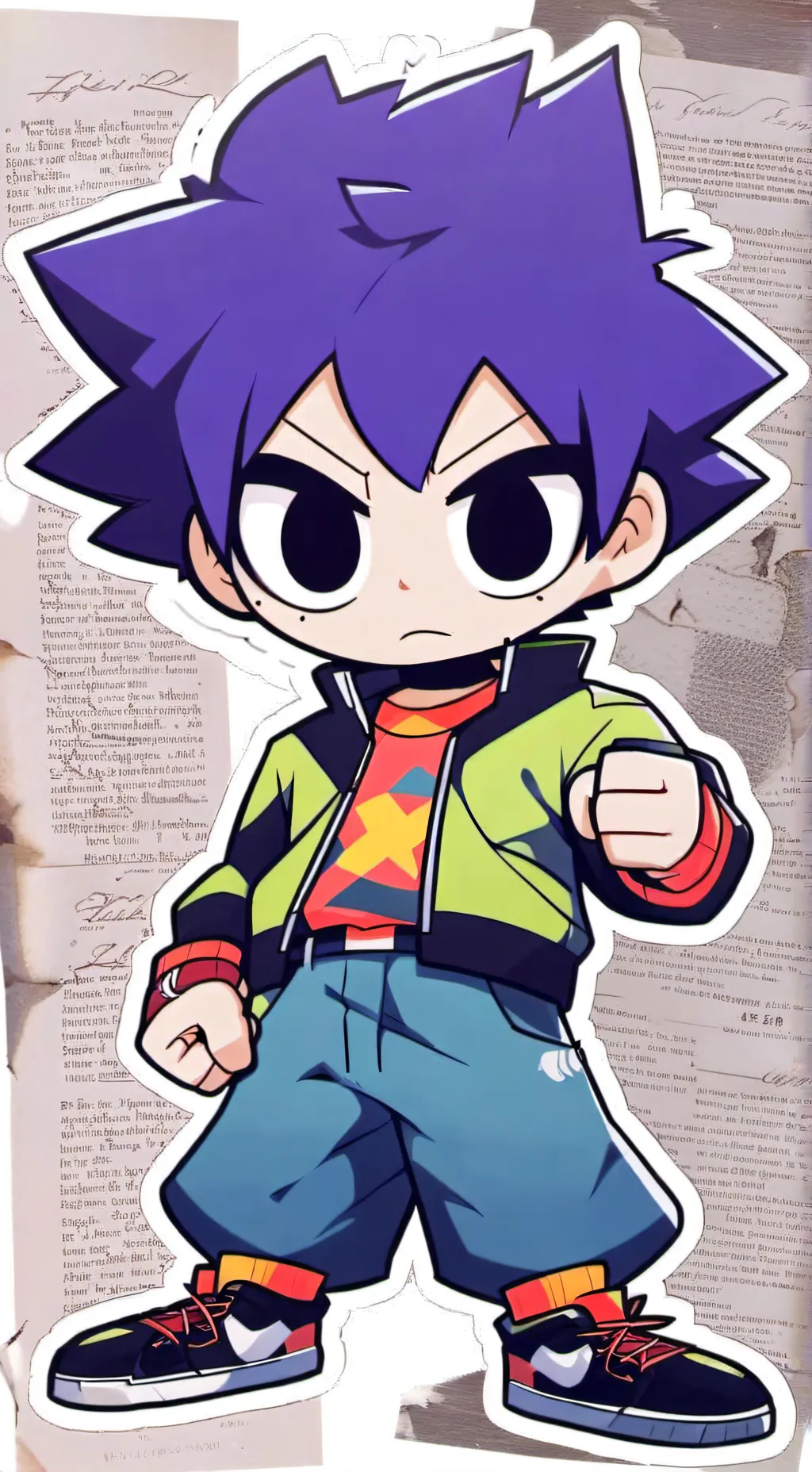 ai character: Ok Ko. background