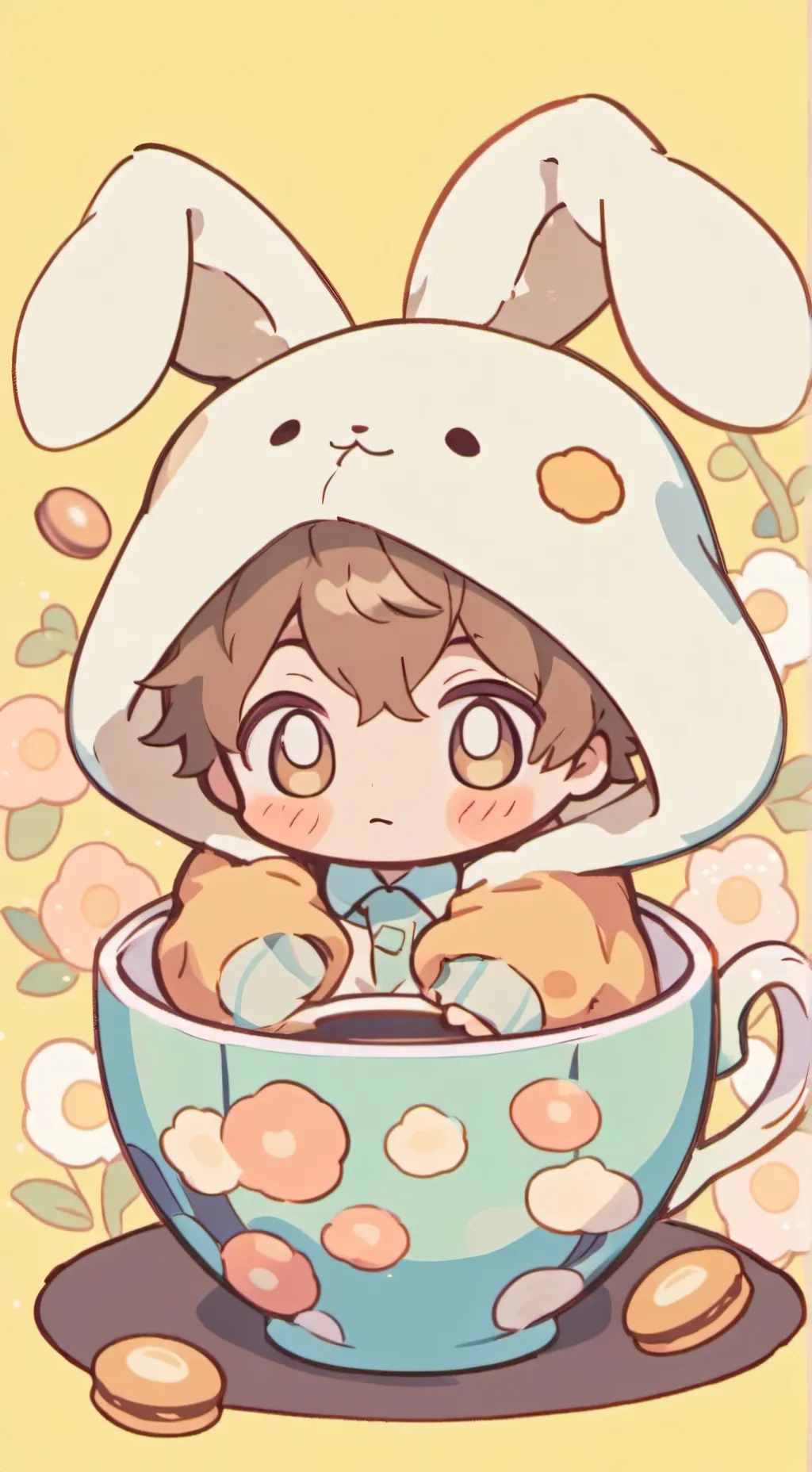 ai character: bunny ! background