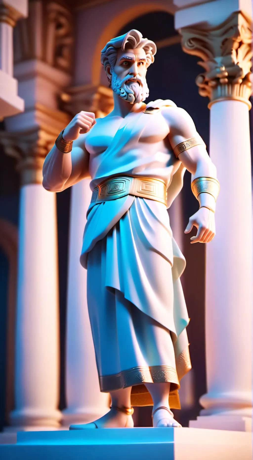 ai character: Solangelo daughter background