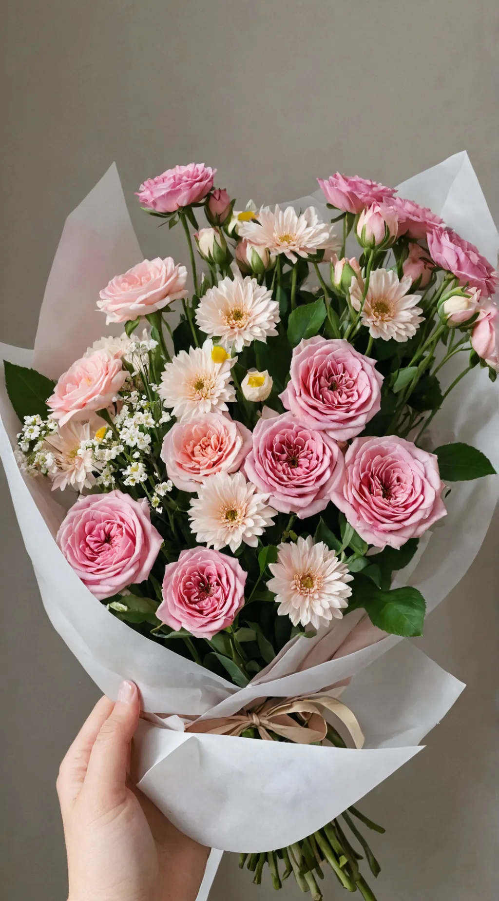 ai character: Flowers  background