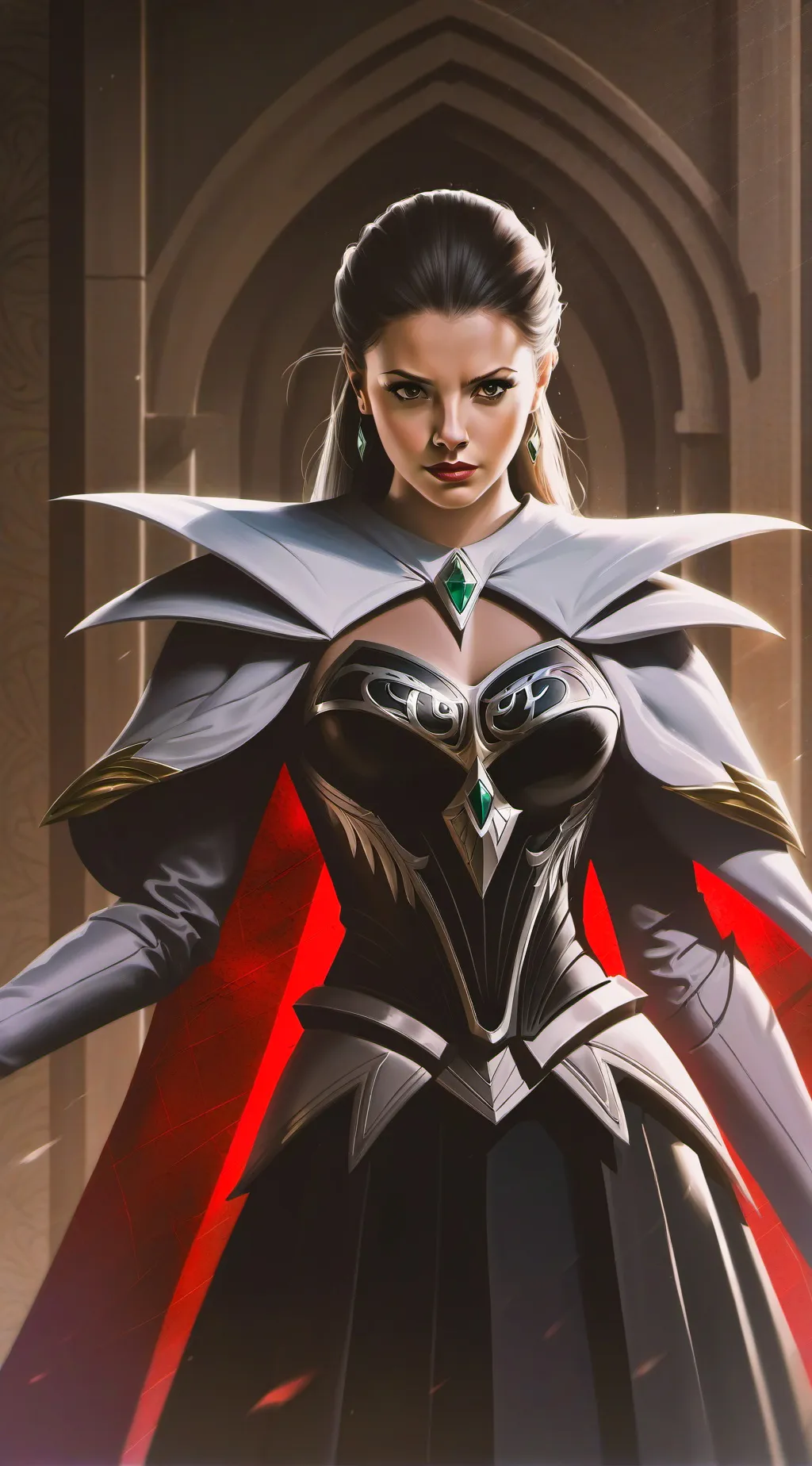 ai character: Queen Dark Vadera background