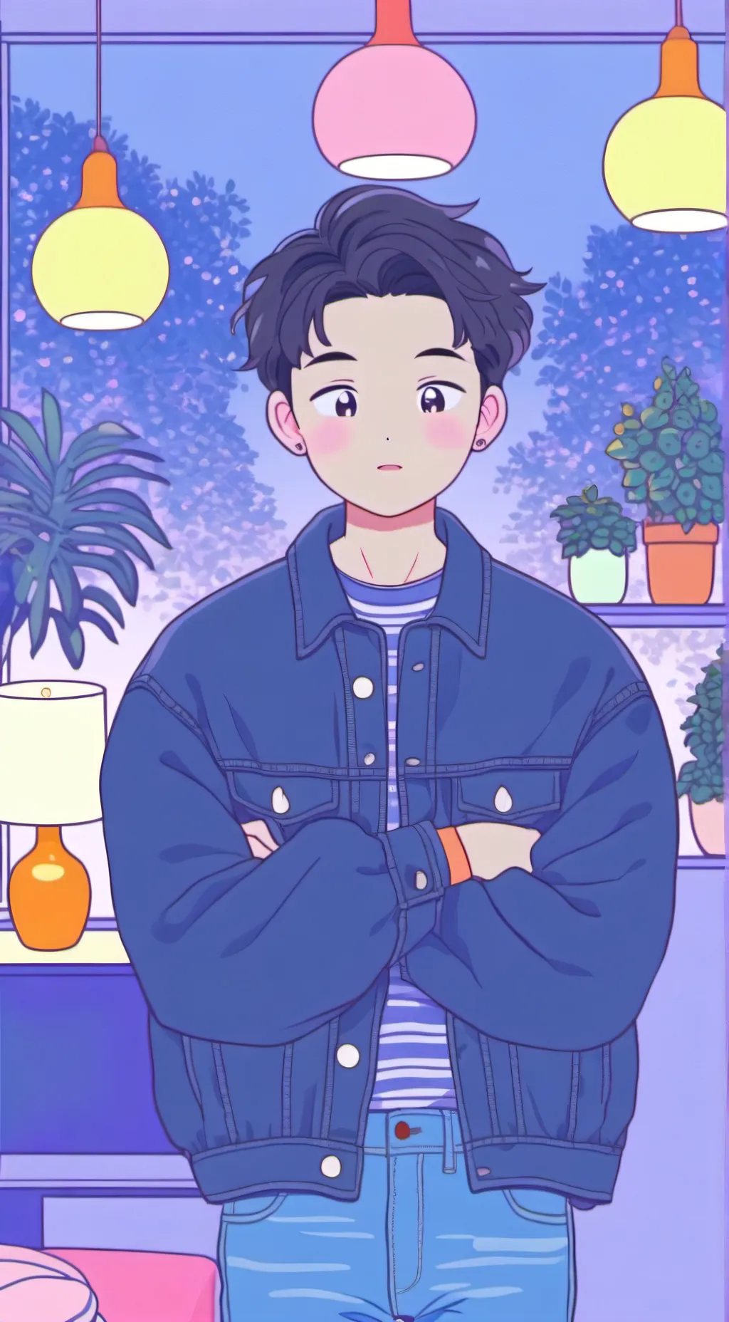 ai character: mona inteligente  background