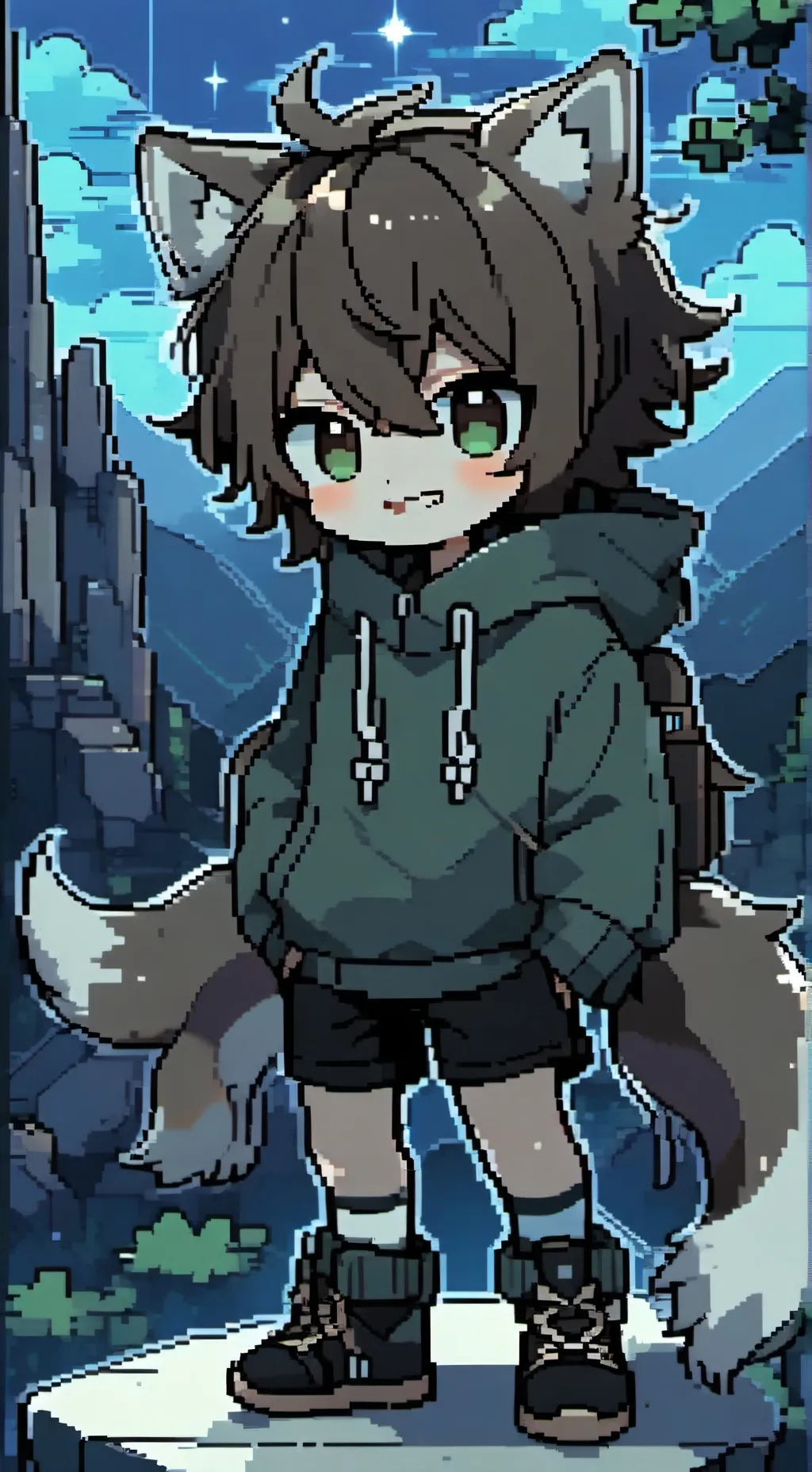 ai character: Luna background