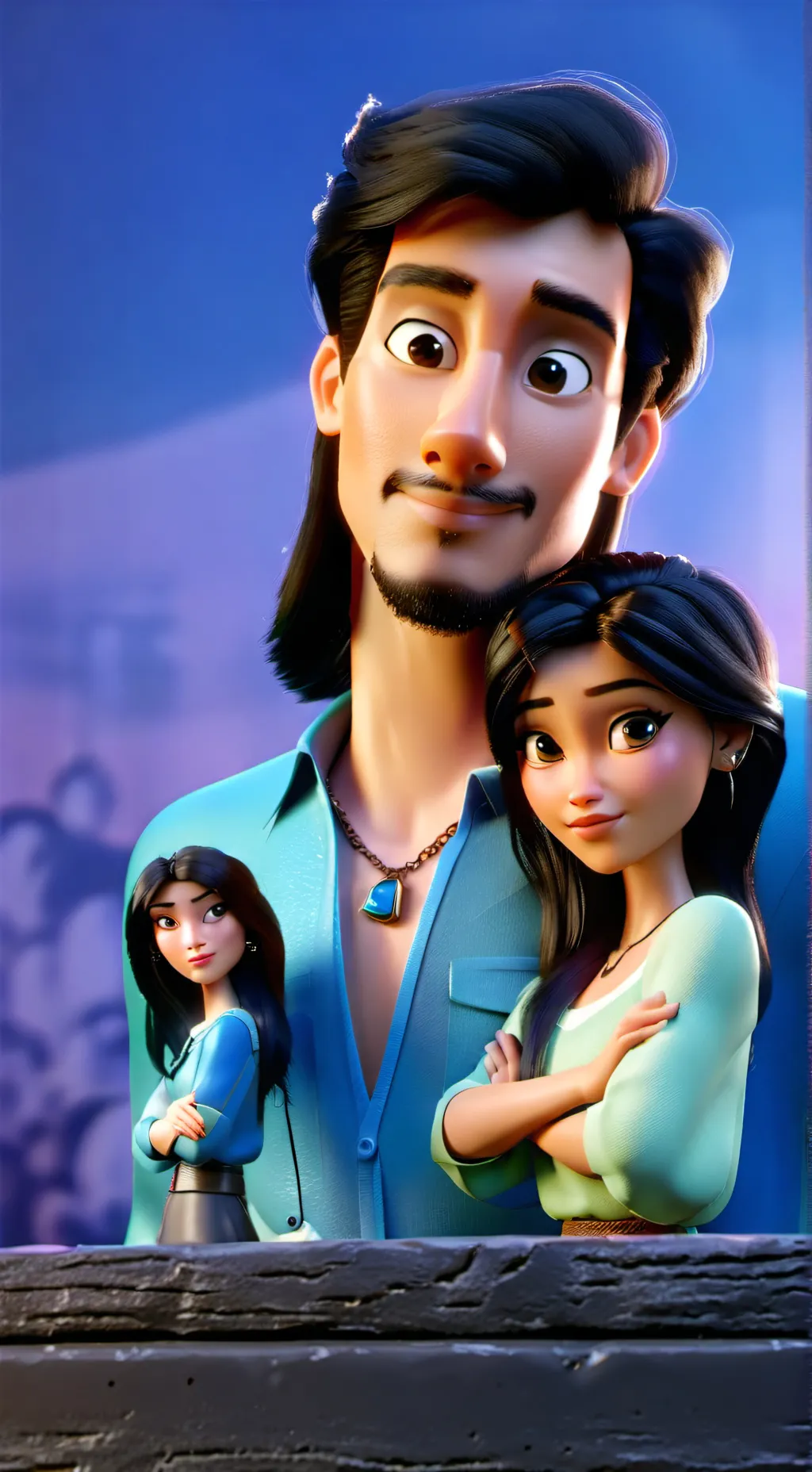 ai character: Says No, Says Yes background