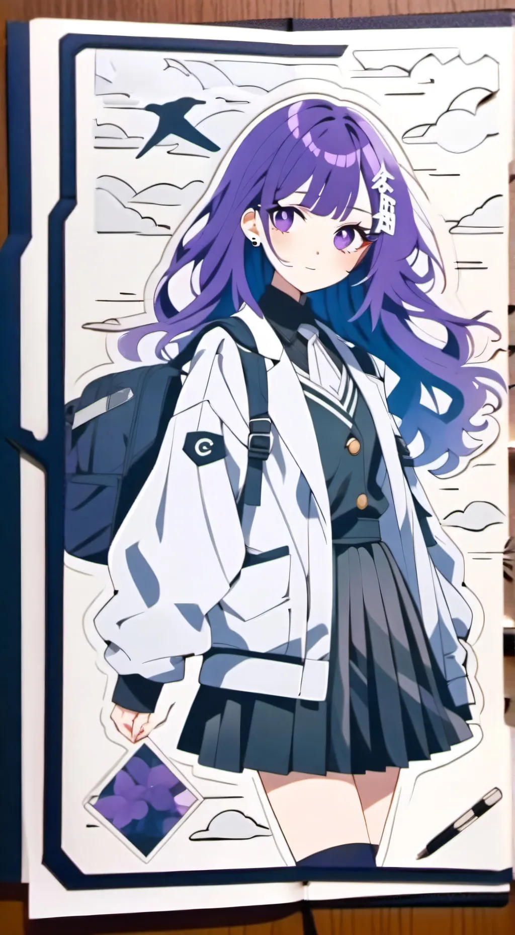 ai character: Mizuki  background