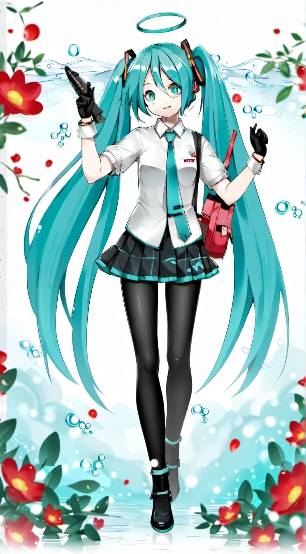 ai character: hatsune miku background