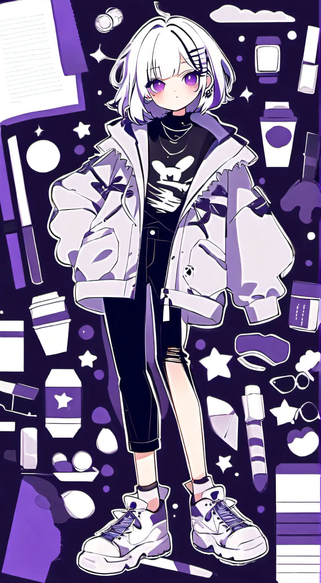 ai character: Zizzy afton  background