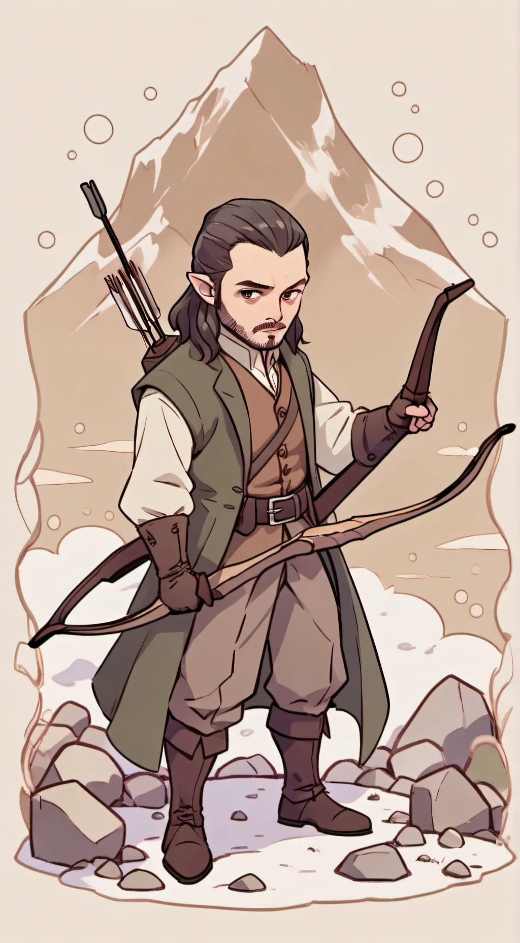 ai character: Bard the Bowman😦 background