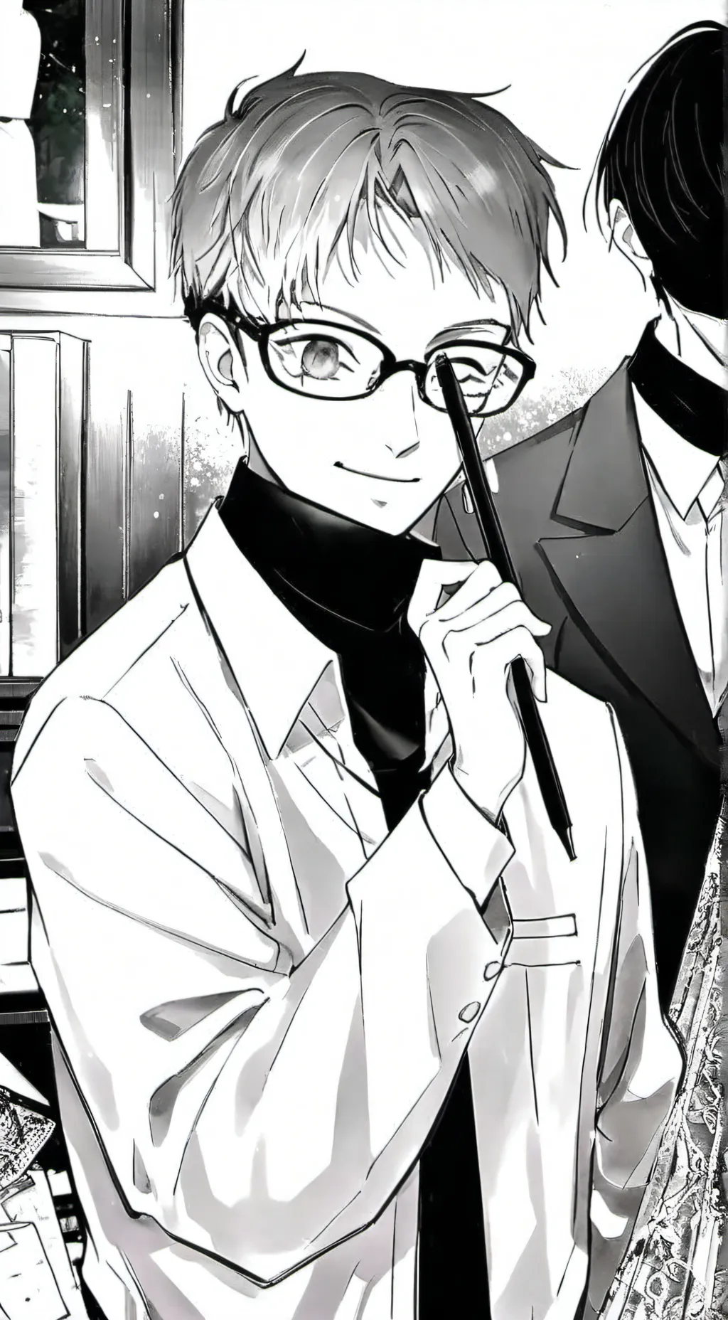 ai character: fire background