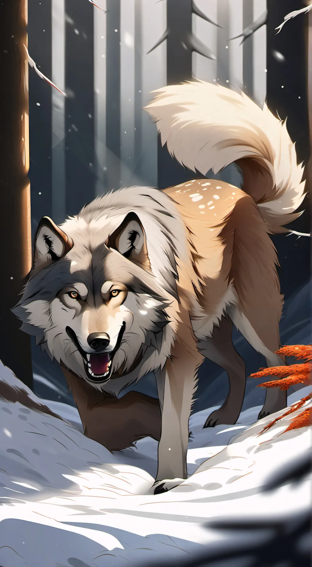 ai character: 🐺wolf's life🐺 background