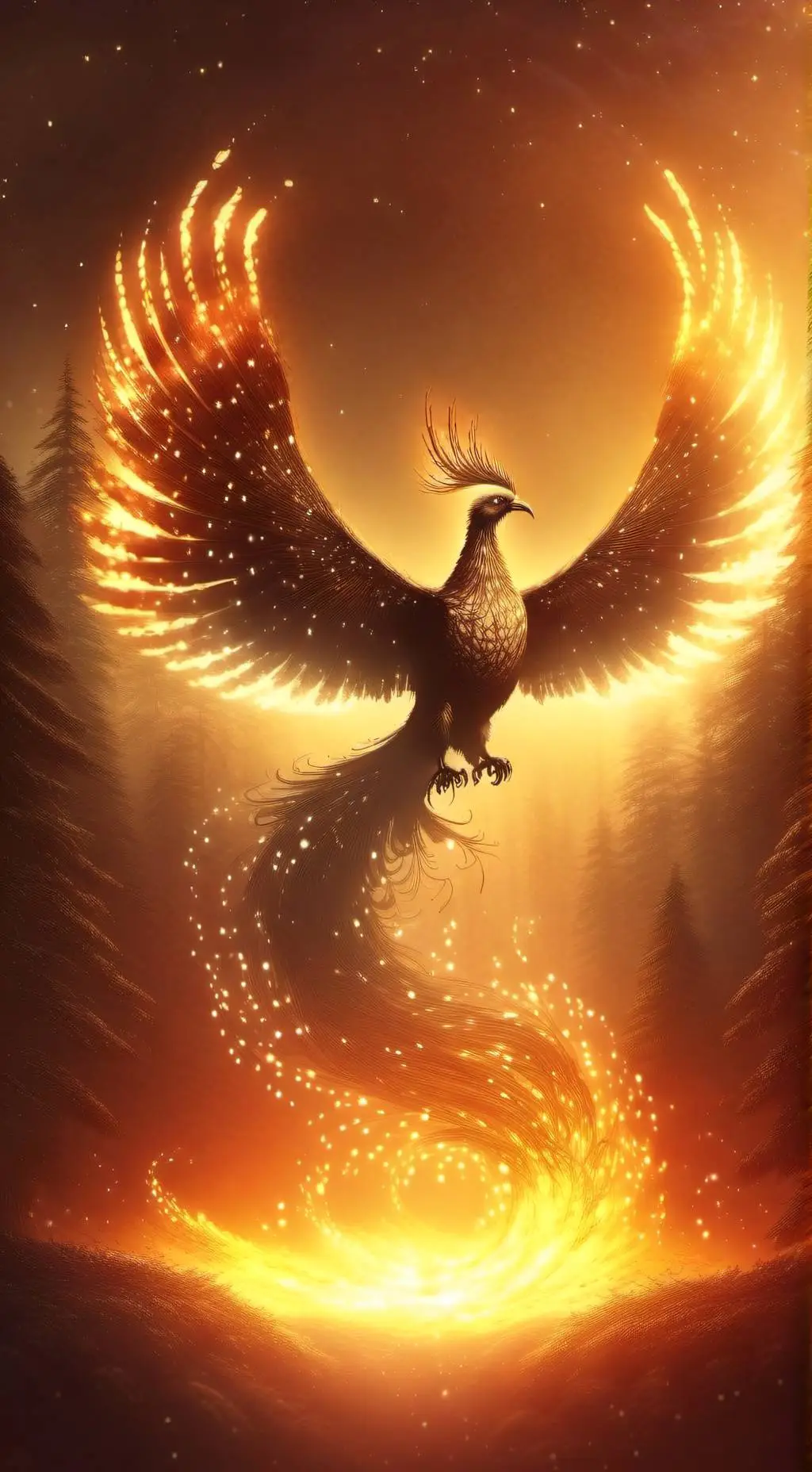 ai character: Phoenix  background