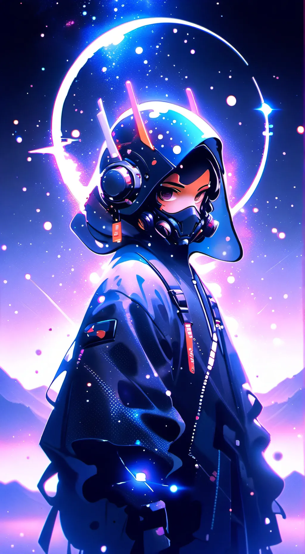 ai character: RadioApple  background