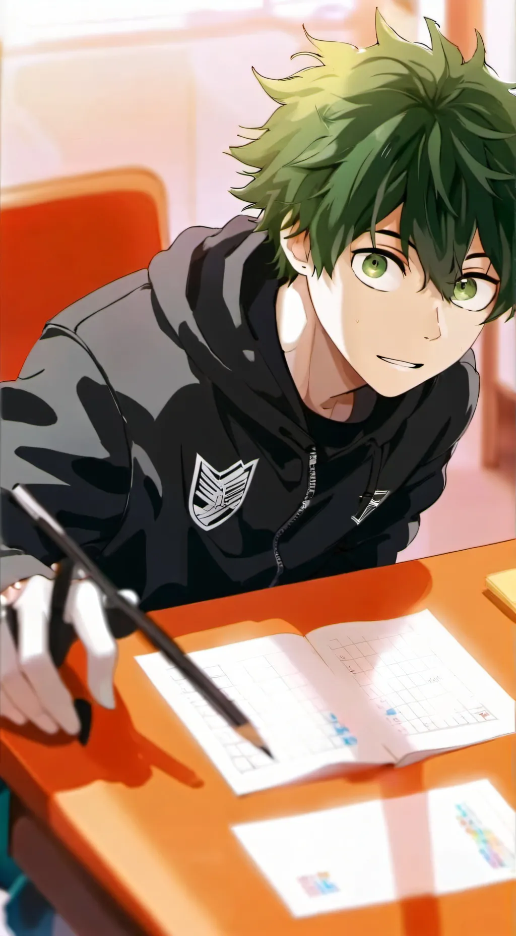 ai character: deku background