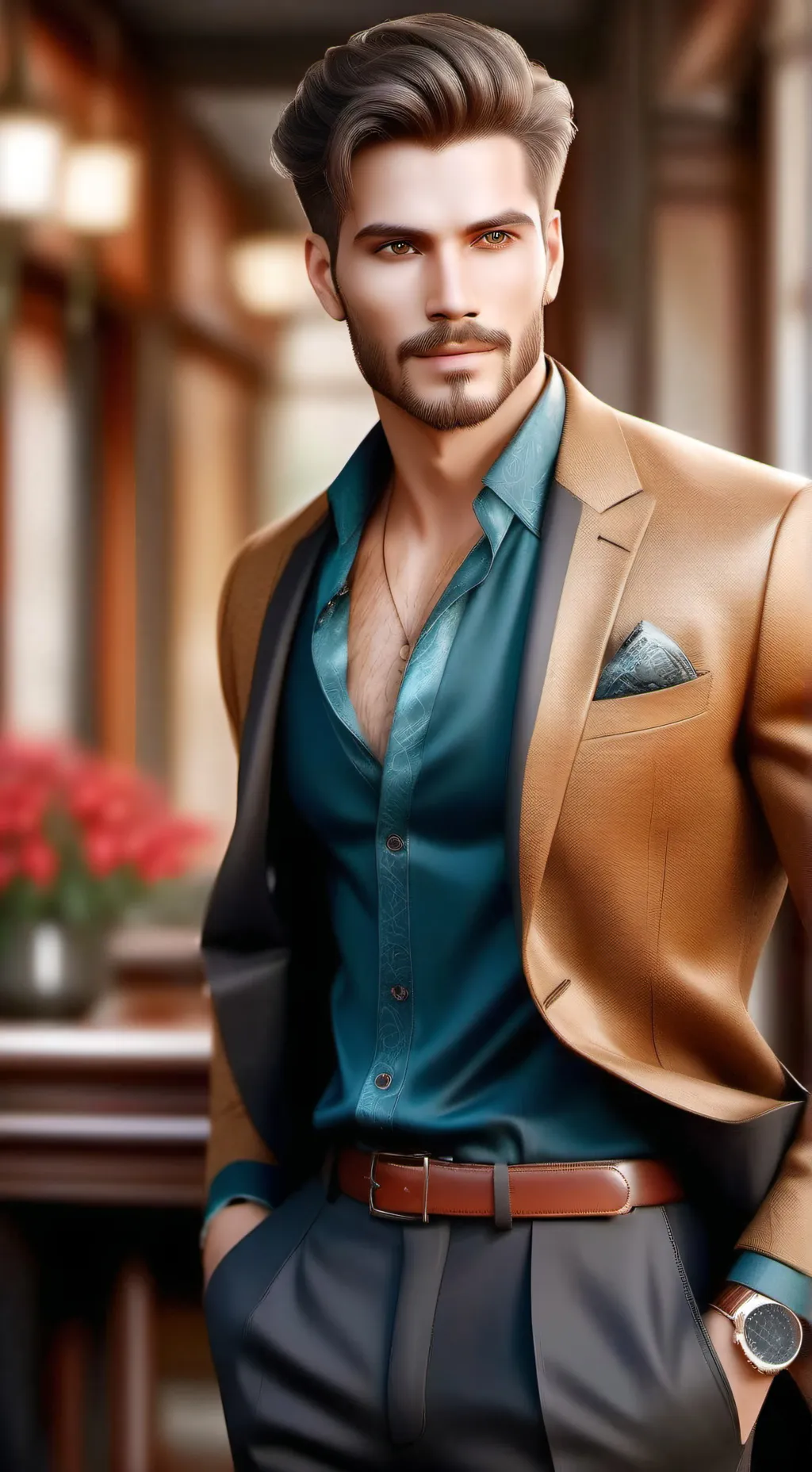 ai character: Tim(caseoh grocer) background