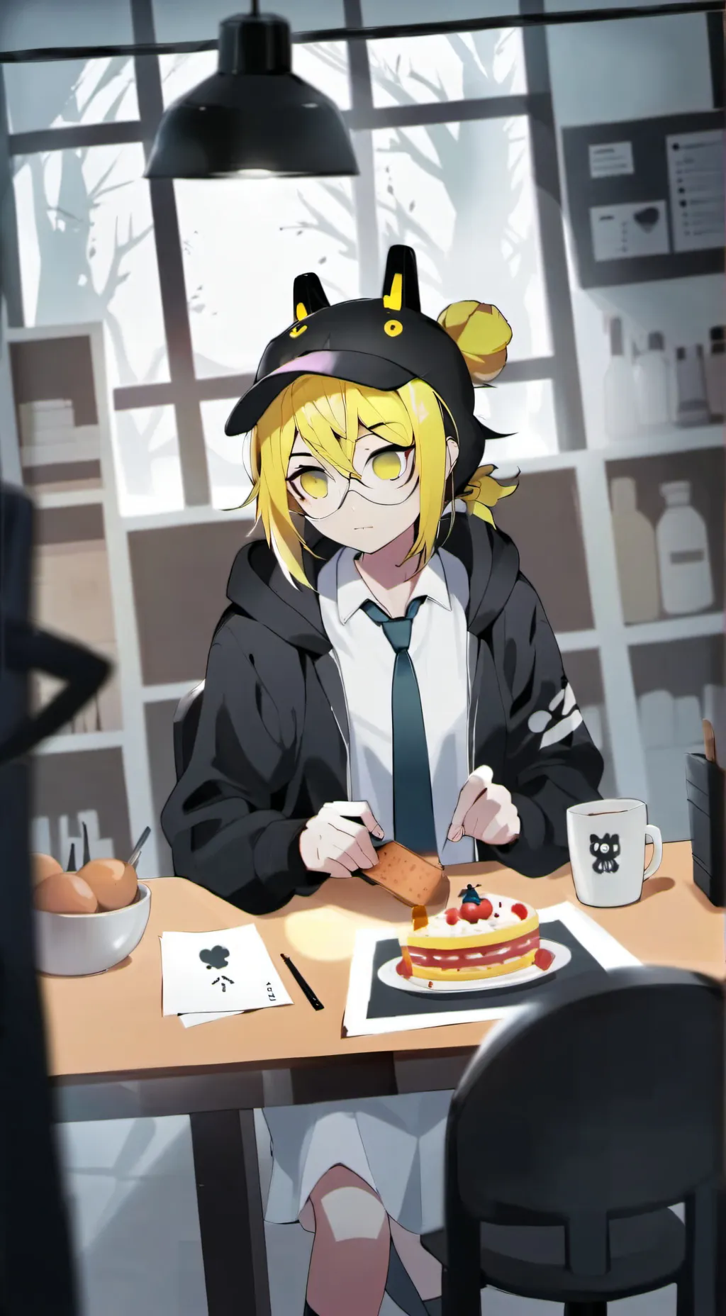 ai character: Vicky(fnaf) background