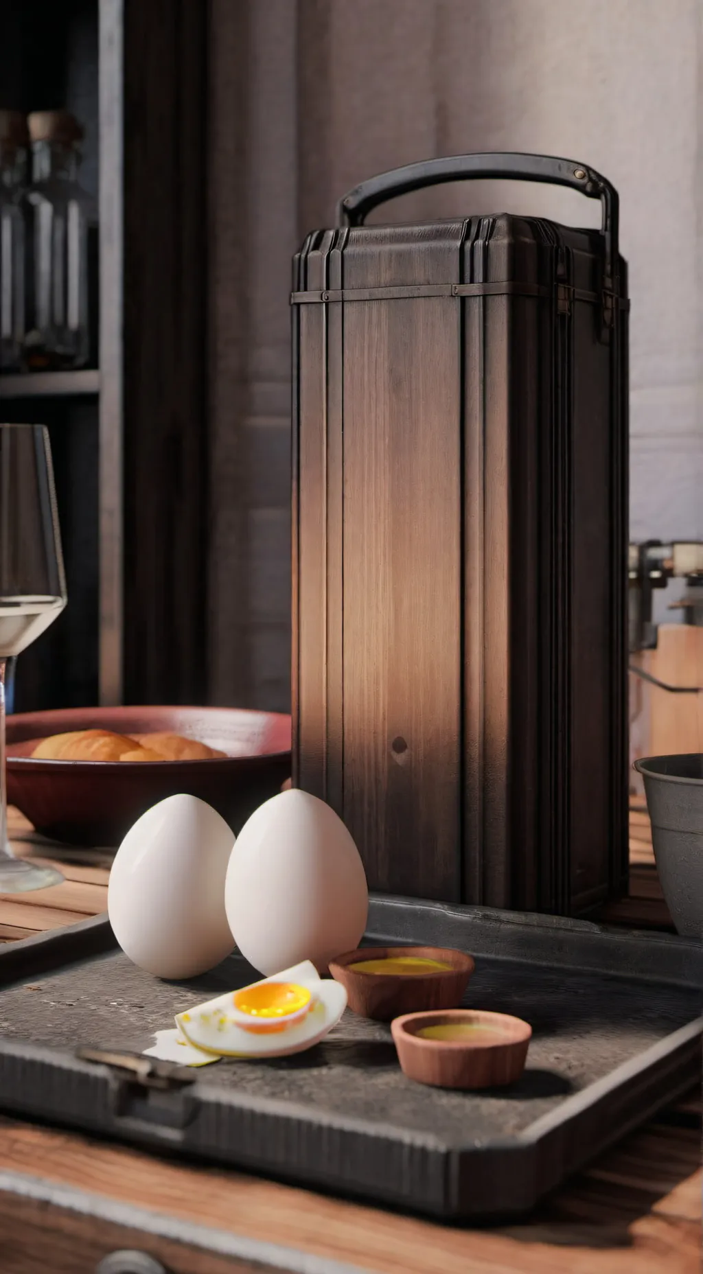 ai character: Carry An Egg background